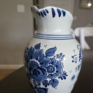 Blue Floral Vase